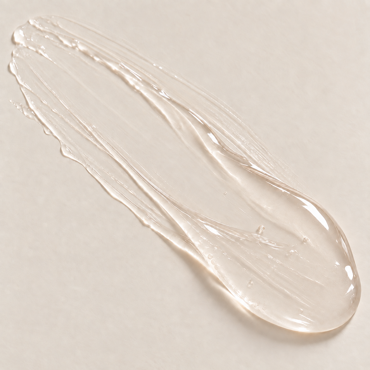 Texture of ZUHRA Saffron Face Cleanser, a clear gel